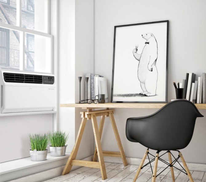 LG전자 듀얼 인버터 컴프레서 창문형 에어컨. 사진=LG전자 제공