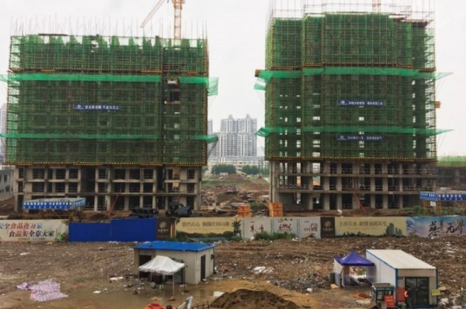 지난 2017년 7월 중국 안후이성 벙부시의 아파트 신축공사 현장. 사진=로이터