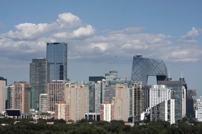 중국 베이징의 상업 중심가. 사진=로이터