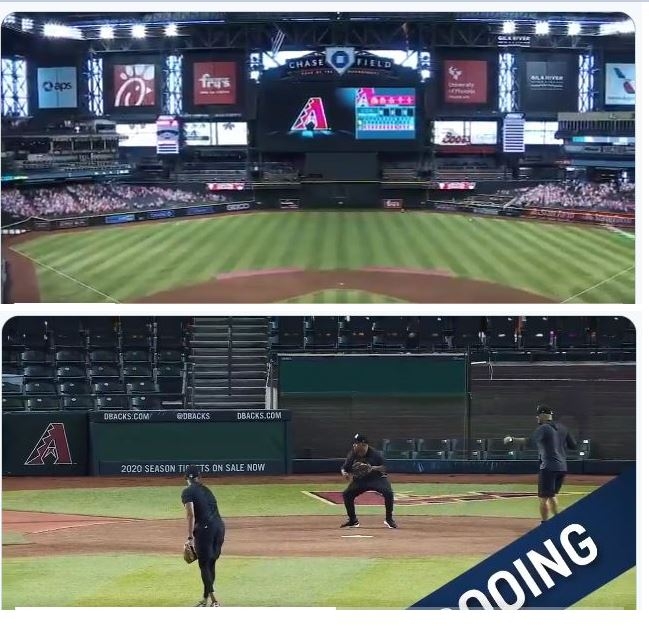 스포츠 전문 채널 폭스 스포츠(Fox Sports)가 증강현실을 이용해 메이저리그가 마치 비디오게임처럼 보이는 야구 중계를 한다.사진=FOXSPORTS트위터