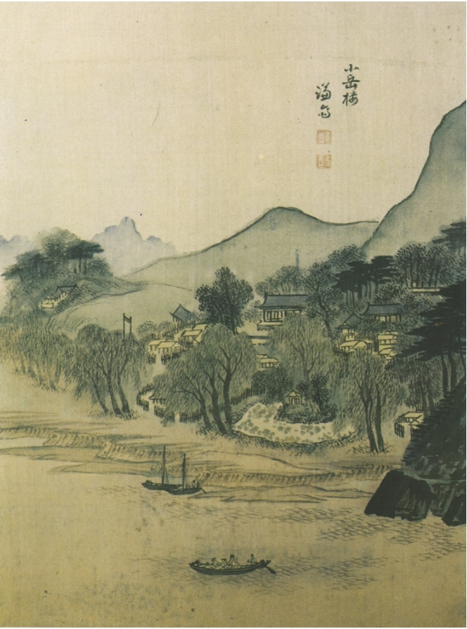 정선 '소악루(小岳樓)', 18세기, 견본담채, 간송미술관.