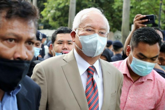 나집 라자크 전 말레이시아 총리(사진)의 1MDB 스캔들 관련 7가지 혐의 모두 유죄판결이 나왔다. 사진=로이터