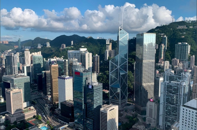 홍콩의 금융 중앙 지구 전경. 사진=로이터