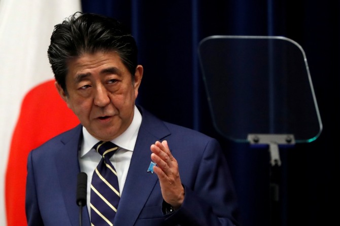 아베 신조 일본 총리의 건강이상설이 점차 확실시되고 있다. 사진=로이터