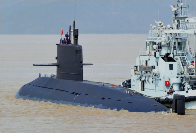 태국에 인도될 S26T의 원형이 될 중국 인민해방군 해군의 039A형 디젤잠수함. 사진=네이벌뉴스