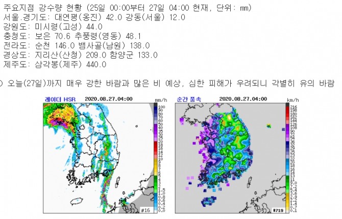 태풍 바비 위치 경로와 오늘 날씨=기상청 특보  