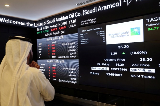 사우디아라비아 주식거래소인 타다울 증시가 파생상품 거래를 시작했다. 사진=로이터