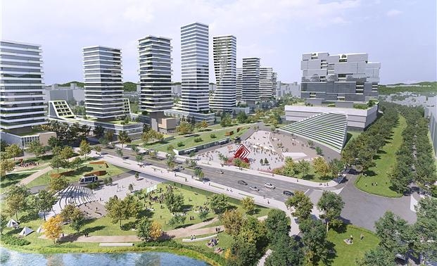 고양창릉 신도시에 들어설 복합환승센터의 조감도. 자료=국토교통부