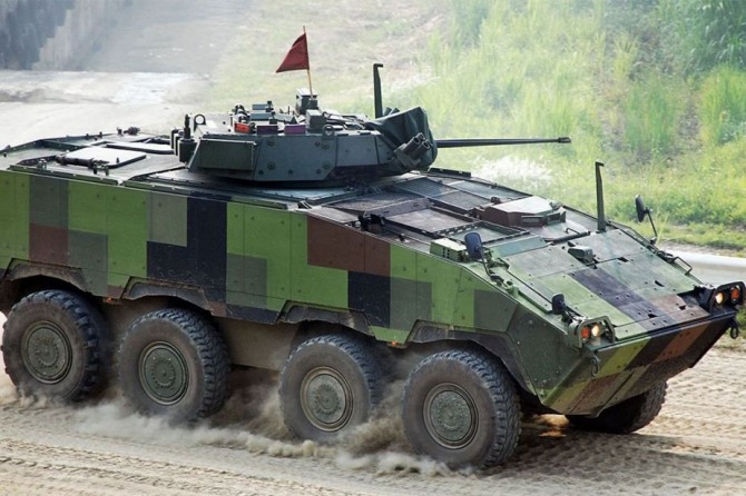 대만육군이 21대를 추가발주한 차륜형장갑차 CM-34 운표 장갑차. 사진=타이완뉴스