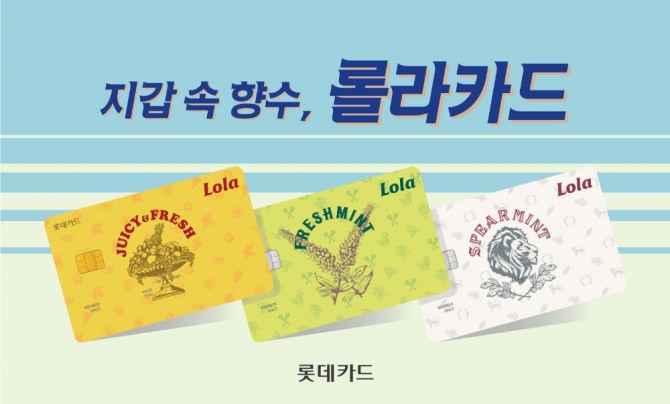 롯데카드는 '롯데그룹'카드 '롤라(Lola)카드'를 출시했다고 7일 밝혔다. 사진=롯데카드