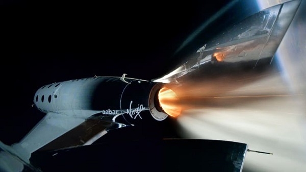 지난 2월 처음으로 발사된 버진 갤럭틱의 우주선 유니티(Unity)가 비행하는 모습. 사진=버진 갤럭틱 캡처