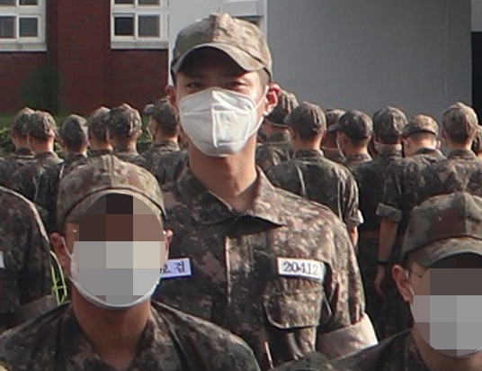배우 박보검의 훈련소 근황이 10일 알려졌다. 사진=해군사령부 제공