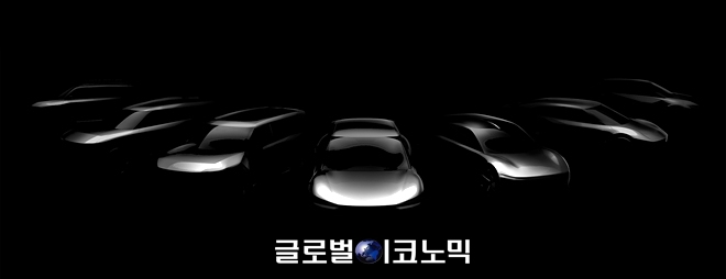 기아차가 오는 2027년까지 출시할 전용 전기차 7개 모델의 스케치 이미지. 사진=기아차