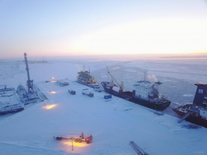 아크틱(Arctic) LNG2 프로젝트가 이행되고 있다. 사진=노바텍 홈페이지