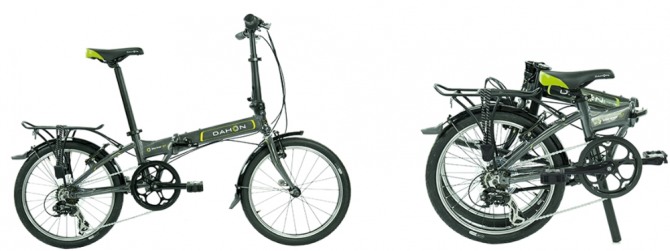 다혼 마리너 D7(좌), 마리너 D7의 폴딩 모습(우) ⓒ 다혼