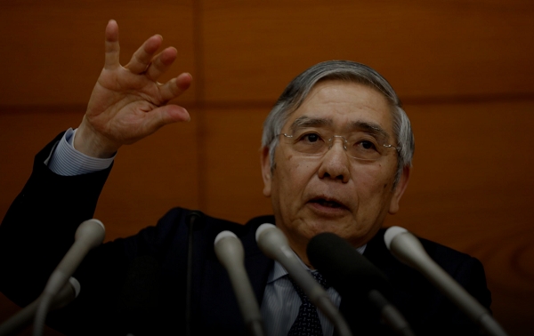 구로다 하루히코 일본은행 총재, 사진=로이터
