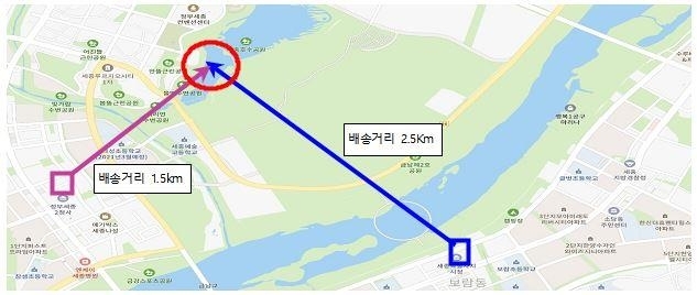 드론 배송 기리. 사진=국토부