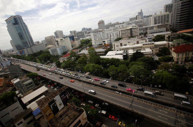 태국 방콕의 한 도로. AP/뉴시스