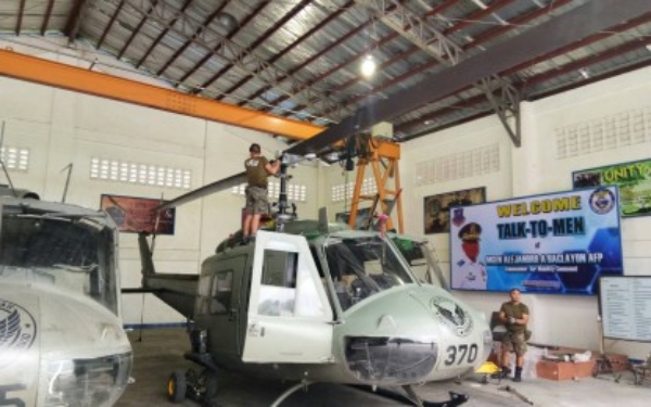 필리핀 공군이 운용중인 UH-1H 휴이 헬기. 사진=플라이트글로벌