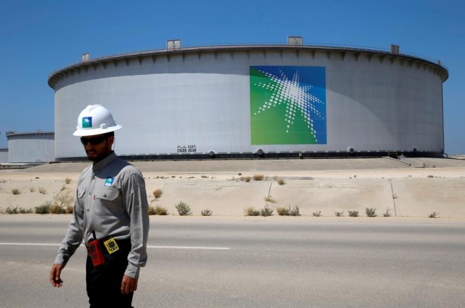 사우디아라비아 라스타누라에 있는 아람코의 석유 저장시설. 사진=로이터