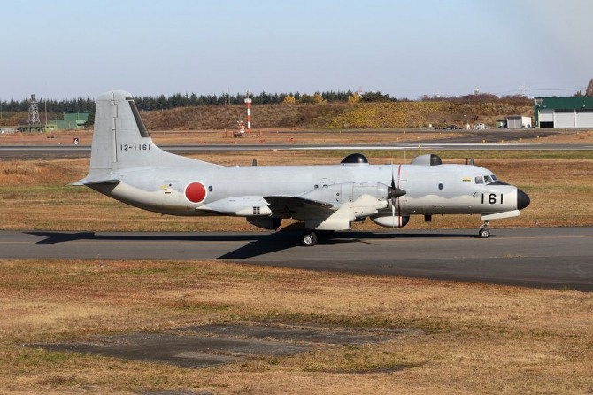 일본 YS-11B 전파정보수집기. 사진=일본항공자위대