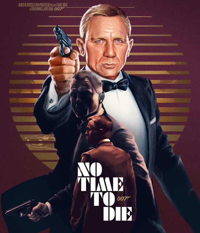 사진은 다니엘 크레이그의 007 제임스 본드 역 마지막 작품이 되는 ‘007 노 타임 투 다이’ 포스터.