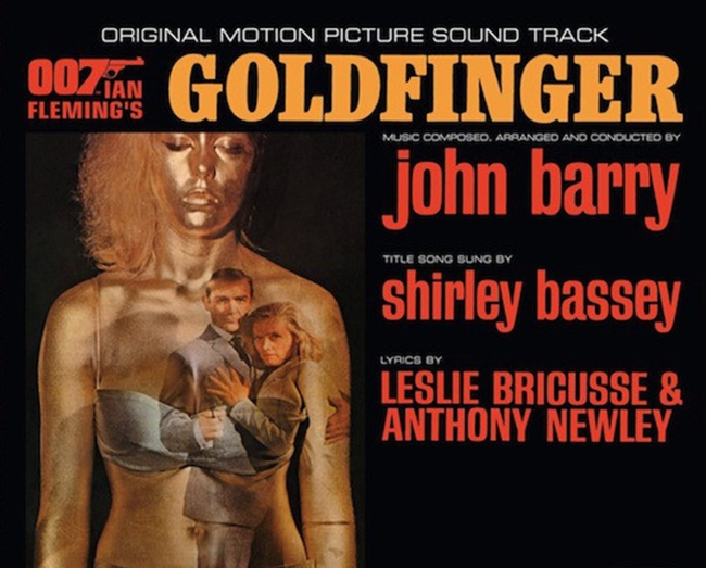 사진은 1964년 마가렛 놀란이 황금빛 미녀로 출연한 ‘007 골드 핑거’ 포스터.