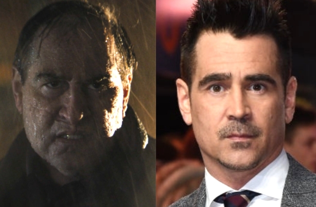 신작 영화 ‘더 배트맨’의 콜린 패럴(왼쪽)의 펭귄 역 특수분장을 한 모습(왼쪽)과 본래의 얼굴(오른쪽).