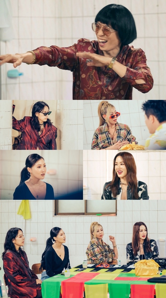 프로젝트 그룹 환불원정대의 'DON'T TOUCH ME' 첫무대가 17일 '쇼! 음악중심'서 공개된다. 사진=MBC 제공