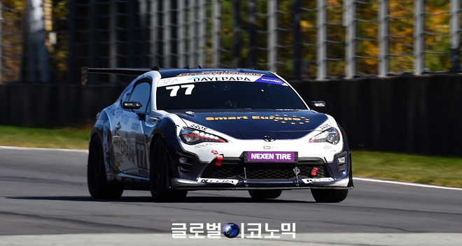 2020 태백시장배 & 넥센스피드레이싱 4라운드 KSR-GT 클래스 결승 장면. 사진=글로벌이코노믹 김현수 기자