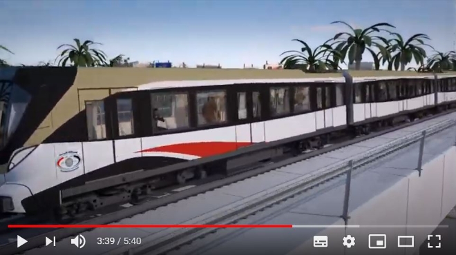 이라크 바그다드 고가열차(Baghdad Elevated Train) 이미지. 사진=유튜브 영상 캡처. 