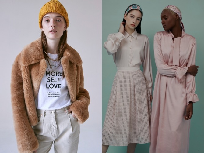 가을·겨울 시즌 패션 상품이 쏟아져 나오고, 여러 할인 행사가 열리는 등 패션 시장에 활기가 돌고 있다. 사진=신세계인터내셔날(왼쪽), 위드인24 + 올스튜디오스