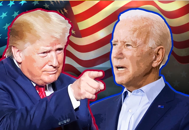 도널드 트럼프 미국 대통령(왼쪽)과 조 바이든 민주당 대통령 후보. 사진=뉴시스