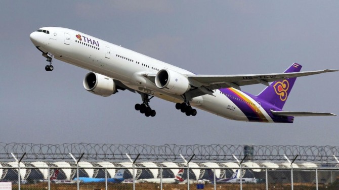 타이항공 B777 여객기. 사진=로이터
