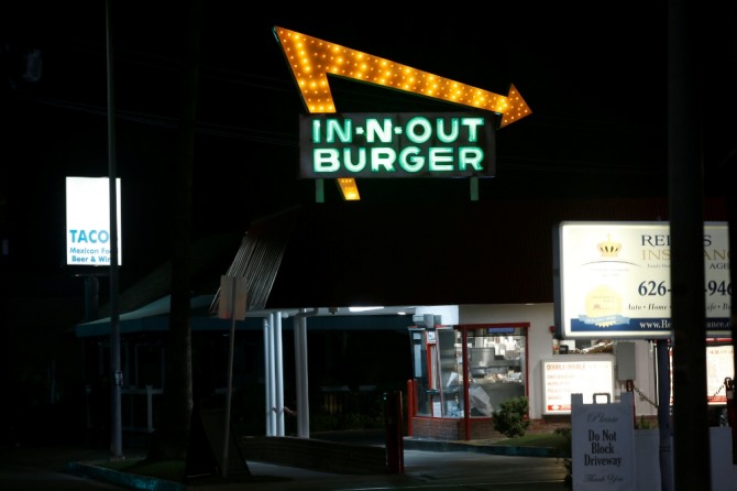 미국 캘리포니아의 햄버거 체인 인앤아웃버거(In-N-Out Burger). 사진=로이터