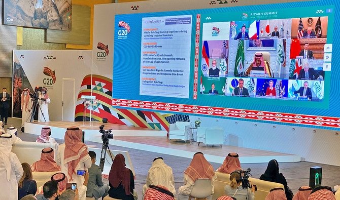 21일(현지시간) 사우디아리비아가 주관해 온라인으로 열린 주요 20개국(G20) 정상회의. 사진=로이터
