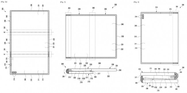 삼성이 출원한 ‘멀티 폴더블 전자 기기’ [출처=샘모바일]