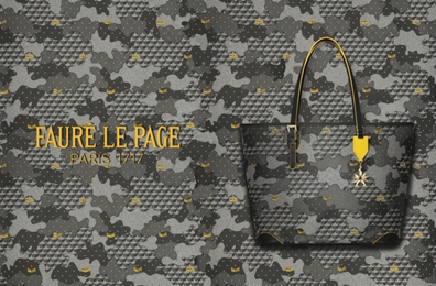 갤러리아백화점이 프랑스 명품 브랜드 '포레르빠쥬'의 신상품 '어반나이트'를 26일 선보였다. 어반나이트는 군용복과 흡사한 무늬가 적용된 한정판 가방·지갑이다. 사진=갤러리아백화점