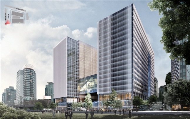서울 중구 서소문빌딩 자리에 새로 지어질 빌딩과 콘서트홀 상상도. 사진=서울시 