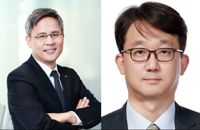 김승환 아모레퍼시픽 대표이사 부사장(왼쪽)과 이형석 LG생활건강 부사장. 사진=각사 제공.