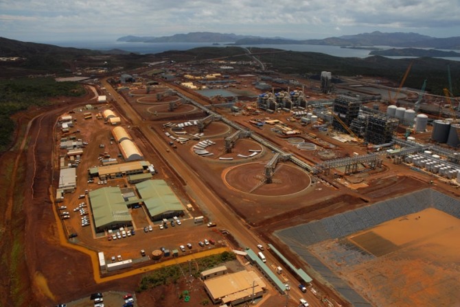 브라질의 글로벌 광산업체 발레가 뉴칼레도니아 남부 고로시에서 운영하는 니켈 광산과 공장. 사진=발레