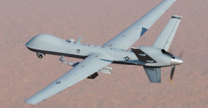 미 공군, 미 해군, 영국 공군이 운용하고 있는 미국산 공격용 무인 항공기 ‘MQ-9 리퍼(Reaper)’. 사진=미공군