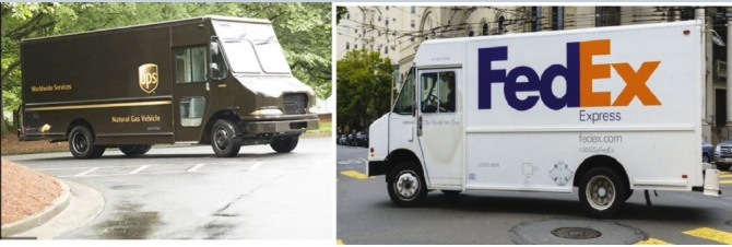 미국 물류업계의 라이벌인 유피에스(UPS)와 페덱스(Fedex)가 신종 코로나바이러스 감염증(코로나19) 백신 수송에 힘을 합쳤다. 사진=UPS, Fedex