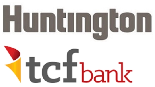 사진 위쪽은 헌팅턴뱅크셰어스 로고, 사진 아래쪽은 TCF파이낸셜 로고. 