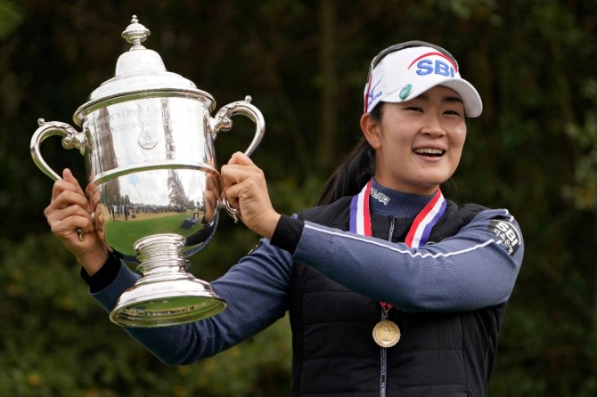 SBI저축은행 소속 김아림(25)선수가 첫 출전한 US여자오픈에서 우승을 차지했다. 한국 선수로는 US여자오픈 통산 11번째 우승이다. 사진=뉴시스