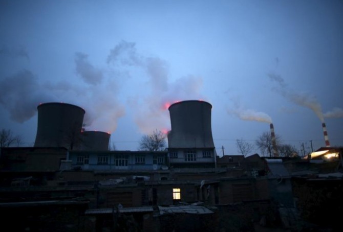 중국 후베이성 스자좡시에 있는 석탄화력발전소. 사진=로이터