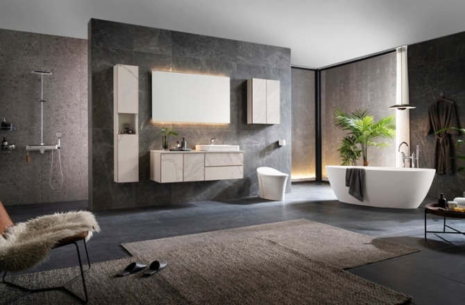 현대리바트의 욕실 리모델링 브랜드 '리바트 바스'는 테라 시리즈를 포함해 총 8종의 욕실 패키지를 선보인다. 사진=현대리바트