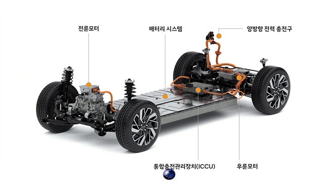 현대차그룹 전기차 전용 플랫폼 E-GMP. 사진=현대차그룹