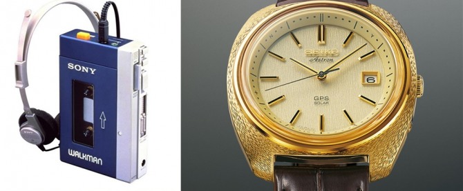 소니 워크맨(좌) ⓒ Sony 세이코 아스트론 1세대 (우) ⓒ Seiko
