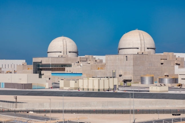 APR1400이 장착된 아랍에미리트(UAE) 바라카 원전. 사진=한국전력 